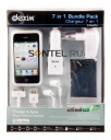 ���������� 7 � 1 ��� iPhone 4, ����� (��� + ��� + ������ + ����� + �������� +� ������� ������(2)), Dexim DPA074C-W