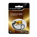 SP008GBUF2850V1A, USB - Silicon Power 8GB Touch 850 Amber