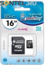 SB16GBSDCL4-01,   Micro SDHC 16GB Class 4,  , SmartBuy