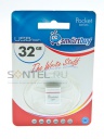 SB32GBPoc W, 32GB USB 2.0 Pocket series, White, SmartBuy