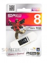 SP008GBUF2T02V1K, USB - Silicon Power 8GB Touch T02 Black