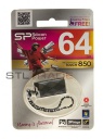 SP064GBUF2850V1T, USB - Silicon Power 64GB Touch 850 Titanium