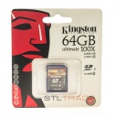 SD6A/64GB, 64GB SD, Ultimate 100X, SDXC Class 6, Kingston