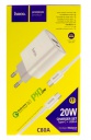    Hoco C80A, USB+Type-c,  Type-C To Type-C, PD20W, QC18W, 