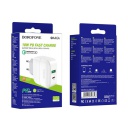    c 2 USB, Borofone, BA46A Dual Port Type-C - USB, PD 3.0, QC 3.0 