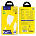    Hoco C80A Plus, USB + Type-C,  Type-C To Type-C, QC 3.0, PD 20W, 