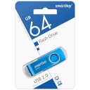 SB064GB2TWB, 64GB USB Twist Blue, SmartBuy