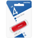 SB004GB2SCR, 4GB USB 2.0 Scout Red, SmartBuy