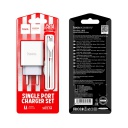    c USB+micro USB HOCO C81A, 2,1A 