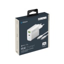   Deppa, USB-A + Type-C,  Type-C - Lightning, PD 3.0, QC 3.0, 20W, 1