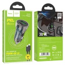     PD30W+QC 3.0, HOCO Z47A,  Type-C to Lightning, Black