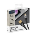 Data  Crystal USB-Lightning,1, , Deppa