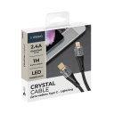 - Deppa Crystal Type-C To Lightning, 2.4A, 1,  (72503)