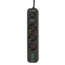   POWER SPRING Perfeo, 2500W,2.0 , 3 ,2USB+Type-C, 