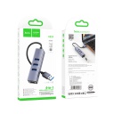 USB HUB Hoco HB34 (3xUSB 3.0+RJ45) 