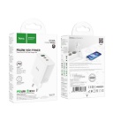    Hoco C126A, 1xUSB + 2xType-C,  Type-C To Lightning, QC 3.0, PD 40W