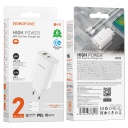    c USB + USB-C Borofone, BN10+ Type-C-Type-C, PD 65W, QC3.0 22,5W,