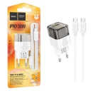    USB + USB-C HOCO C131A Platinum PD30W+ QC3.0 +  Type-C to Type-C,