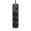 Perfeo   POWER STREAM, 2500W,  , 4, 3 , 3 USB, 