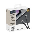 - Zeus, USB-C - USB-C, 1,5, 5A, USB4, 8k60Hz,  , Deppa 72548