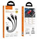  31 HOCO U104, 1,2 , lightning 2.4A, micro-usb 2A, type-c 6A, 