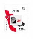   MicroSD  128GB  Netac  P500  Eco  Class 10 UHS-I + SD 