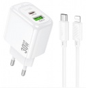    1 USB, 1 Type-C HOCO CS55A Surplus, 3.0A, PD30,  Type-C - 8 pin, 
