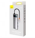 HUB  BASEUS Metal Gleam Series 7-in-1 2*USB3.0+PD+HDMI+SD/TF+USB-C+RJ45, 