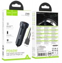 ������������� �������� ���������� 2 USB-C Hoco Z54B ������ Type-C �� Type-C  60W ����� (����������)