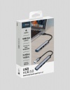 USB-��� USB-A 3.0 + 2xUSB-A 2.0 + USB-C, �����, Deppa 73143