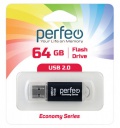 USB ���� ���������� Perfeo USB 64GB E01 Black economy series PF-E01B064ES