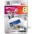 SP008GBUF2835V1B, USB - Silicon Power 8GB Touch 835 Blue