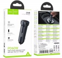    2*Type-c Hoco Z54B Prosperous 60W dual-port PD60W car charger set,