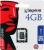 SDC4/ 4GBSP, 4GB microSD/ Trans Flash, Secure Digital Card, w/o Adapter Kingston