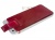 Кожаный чехол с язычком VIP BOX ЛАК для iPhone 5 красный с белым