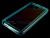 Задняя прозрачная накладка+бампер для Samsung Galaxy N900 Note 3 голубая в тех.уп.