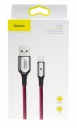 Data кабель USB Baseus CALXD-B09 для iP5, 1м красный