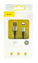 Data кабель USB Baseus CATXC-A01 Zinc Magnetic Type-c, оплетка, 100mm черно-золотой