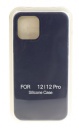 Hакладка Silicone Cover для iPhone 12/12 Pro, темно-синий (15)