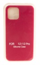 Hакладка Silicone Cover для iPhone 12/12 Pro, малиновый (13)