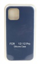 Hакладка Silicone Cover для iPhone 12/12 Pro, синий (22)