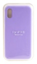 Накладка Silicone Case для iPhone Xs сереневая (42) без логотипа