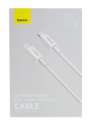 Data кабель USB Baseus 1м Type-C to light CATLYS-B02 белый