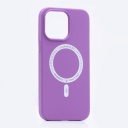Чехол Silicone Case MageSafe для iPhone 13 Pro Max, фиолетовый
