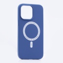 Чехол Silicone Case MageSafe для iPhone 14 Pro Max, синий