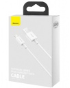 Data кабель USB Baseus 1м Lighting CALYS-A02, белый